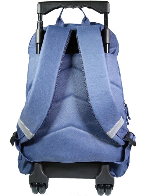 BAGTROTTER Sac à dos à roulettes Lili Lou 3 chats Bleu - Kiabi