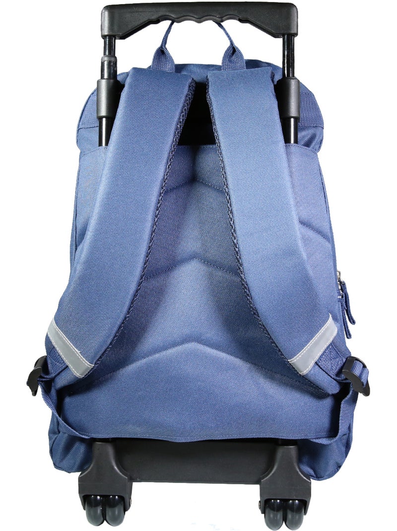 BAGTROTTER Sac à dos à roulettes Lili Lou 3 chats Bleu Bleu - Kiabi