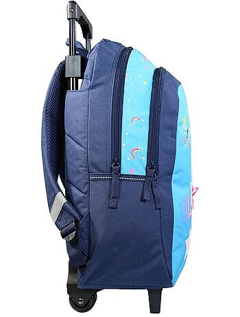 BAGTROTTER Sac à dos à roulettes Lili Lou Bleu