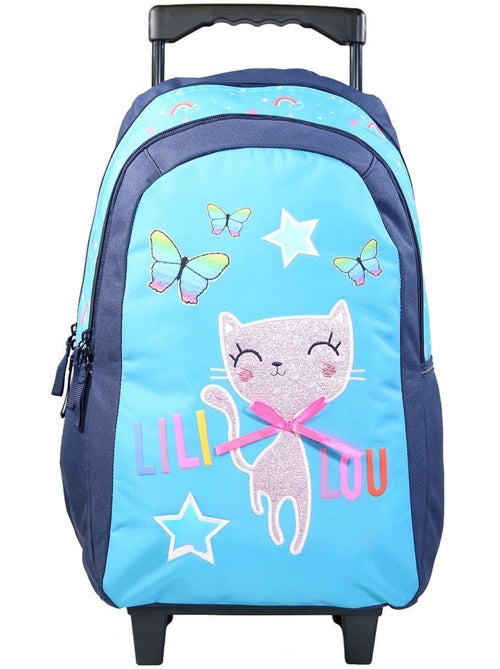 BAGTROTTER Sac à dos à roulettes Lili Lou Bleu - Kiabi