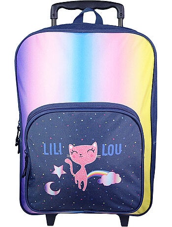 BAGTROTTER Sac à dos à roulettes Lili Lou Bleu