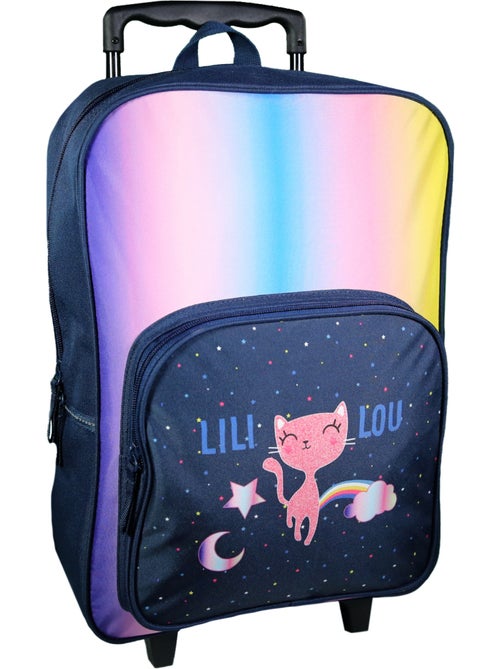 BAGTROTTER Sac à dos à roulettes Lili Lou Bleu - Kiabi