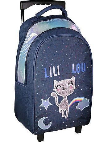 Bagtrotter Sac à dos à roulettes Lili Lou Bleu