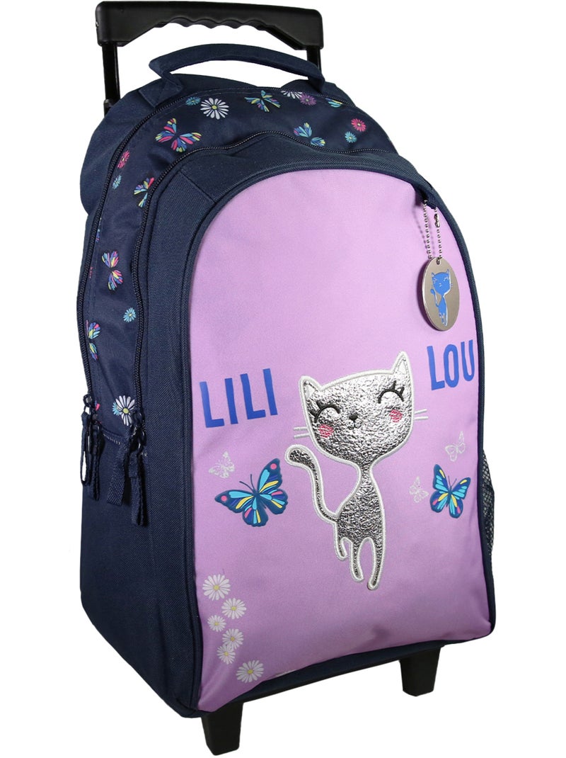BAGTROTTER Sac à dos à roulettes Lili Lou Violet Violet - Kiabi