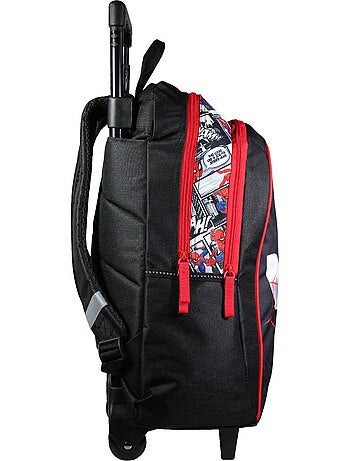 BAGTROTTER Sac à dos à roulettes Marvel Spider-Man Noir