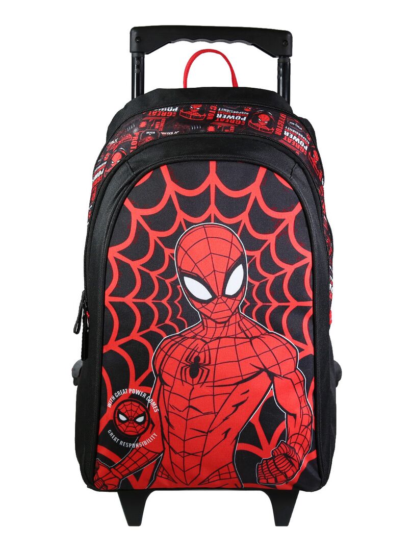 BAGTROTTER Sac à dos à roulettes Marvel Spider-Man Noir Toile d'araignée Noir - Kiabi