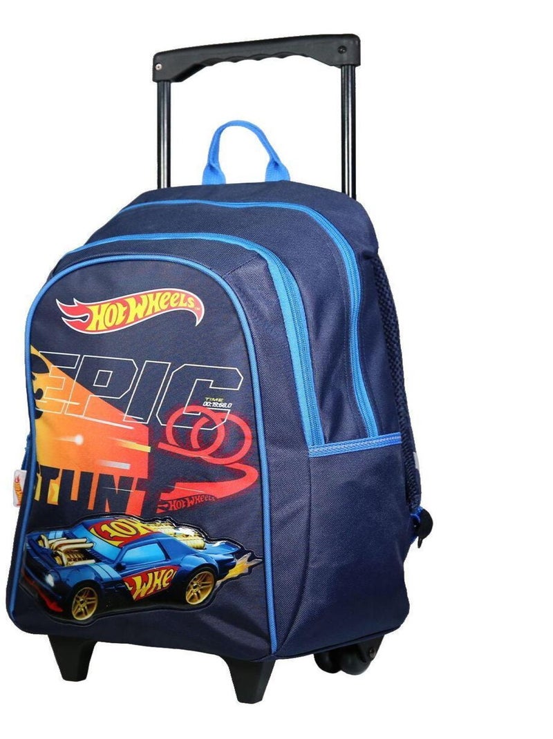BAGTROTTER Sac à dos à roulettes Mattel Hot Wheels Voitures Bleu Bleu - Kiabi