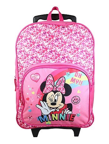 BAGTROTTER Sac à dos à roulettes Minnie So Cool Rose