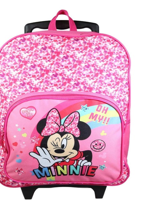 BAGTROTTER Sac à dos à roulettes Minnie So Cool Rose - Kiabi
