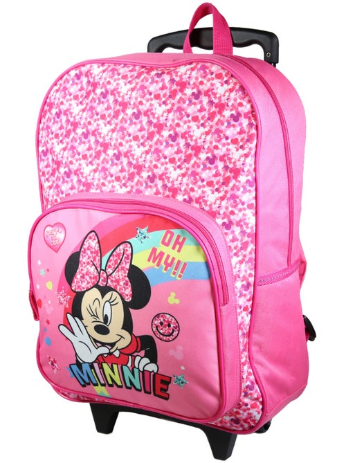 BAGTROTTER Sac à dos à roulettes Minnie So Cool Rose - Kiabi