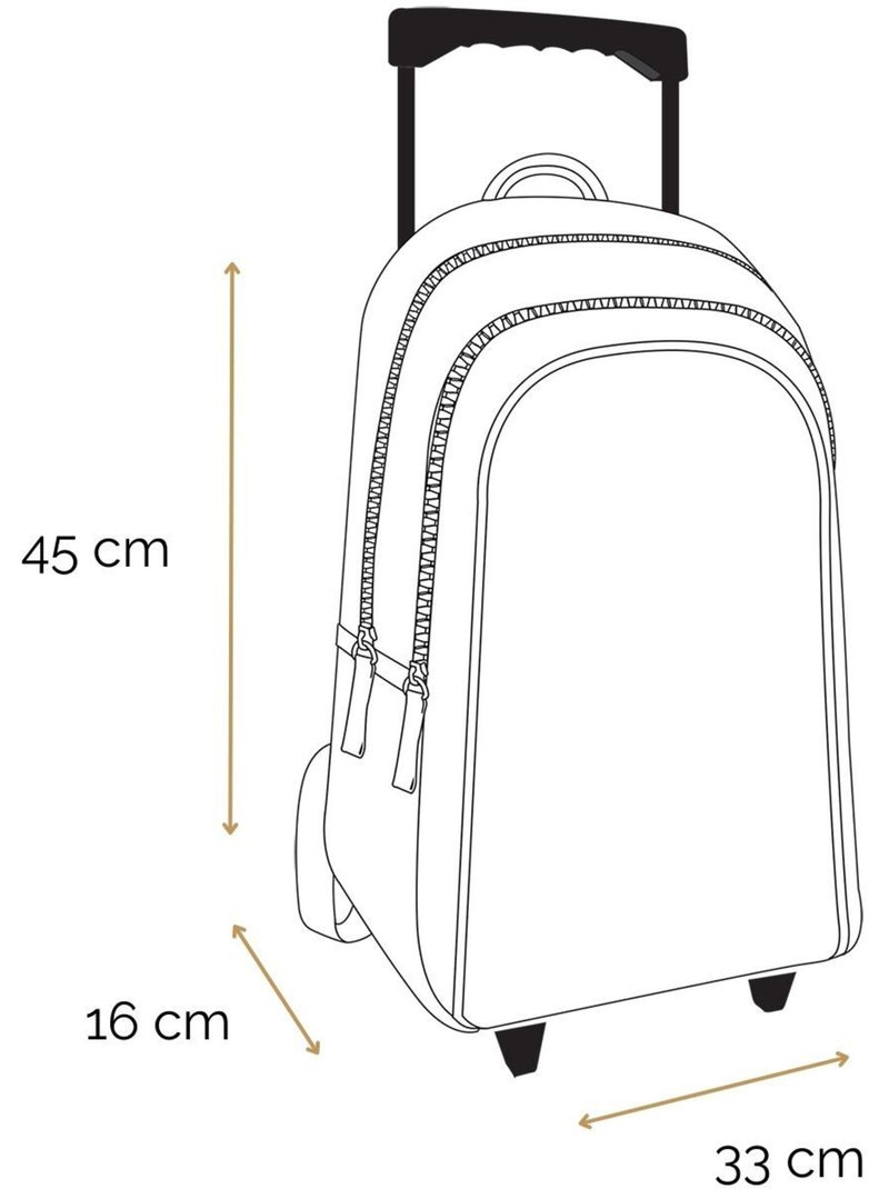 BAGTROTTER Sac à dos à roulettes Offshore Beige Van & Surf Beige - Kiabi