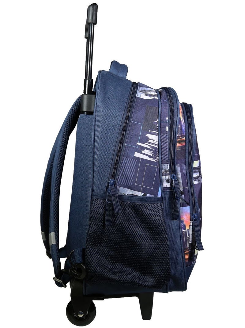 BAGTROTTER Sac à dos à roulettes Offshore City Ville Bleu Bleu - Kiabi