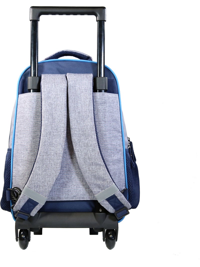 Bagtrotter Sac à dos à roulettes Poivre Blanc Bleu Bleu - Kiabi