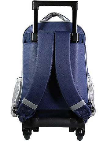 BAGTROTTER Sac à dos à roulettes Poivre Blanc Bleu Skateur