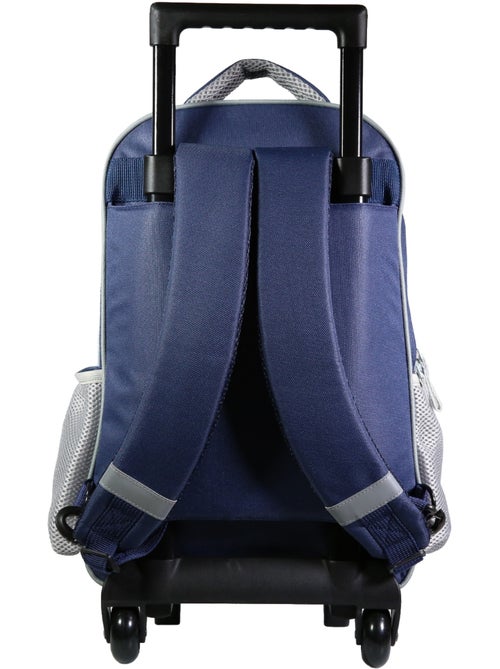 BAGTROTTER Sac à dos à roulettes Poivre Blanc Bleu Skateur - Kiabi