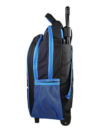 BAGTROTTER Sac à dos à roulettes Spiderman Bleu