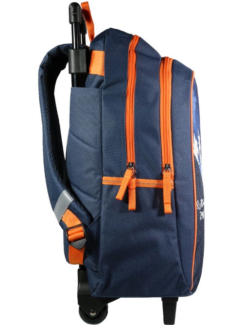 BAGTROTTER Sac à dos à roulettes Vorax Bleu Dinosaure Surf - Kiabi