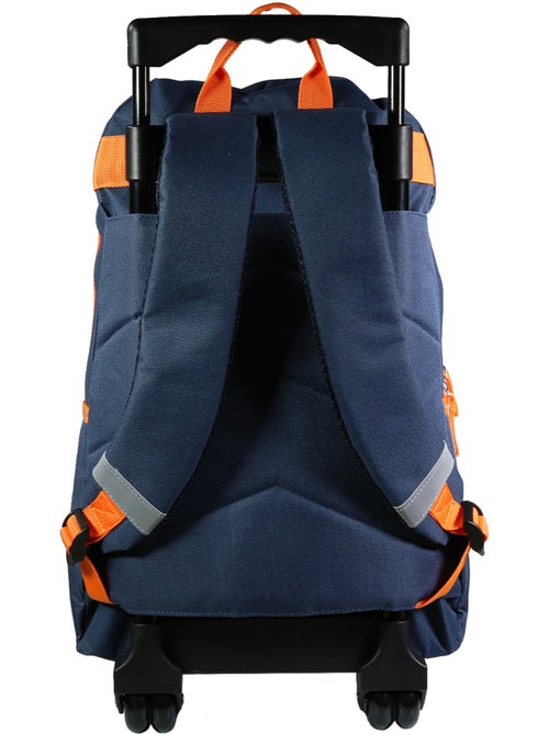 BAGTROTTER Sac à dos à roulettes Vorax Bleu Dinosaure Surf - Kiabi