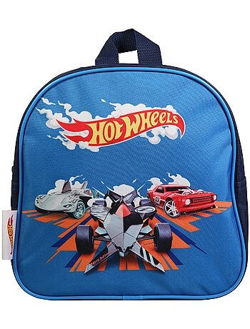 BAGTROTTER Sac à dos gouter 24 cm maternelle Hot Wheels Bleu