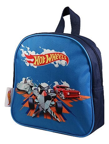 BAGTROTTER Sac à dos gouter 24 cm maternelle Hot Wheels Bleu
