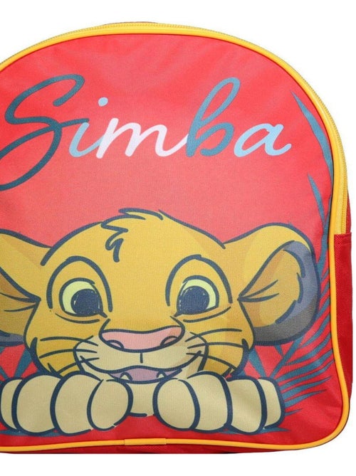 BAGTROTTER Sac à dos gouter maternelle 31 cm Disney Le Roi Lion Simba Rouge - Kiabi