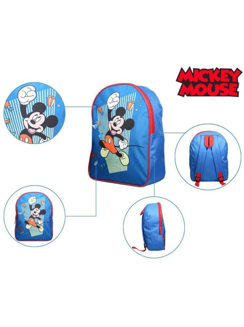 BAGTROTTER Sac à dos gouter maternelle 31 cm Disney Mickey Bleu Bleu - Kiabi