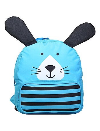 BAGTROTTER Sac à dos gouter maternelle 3D Chien Kids Bleu