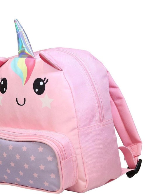 BAGTROTTER Sac à dos gouter maternelle 3D Licorne Kids Rose - Kiabi