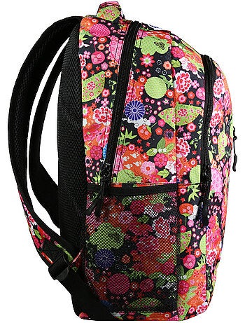BAGTROTTER Set de sac à dos, sac gym et trousse Bagtrotter Multicolore Fleurs japonaises
