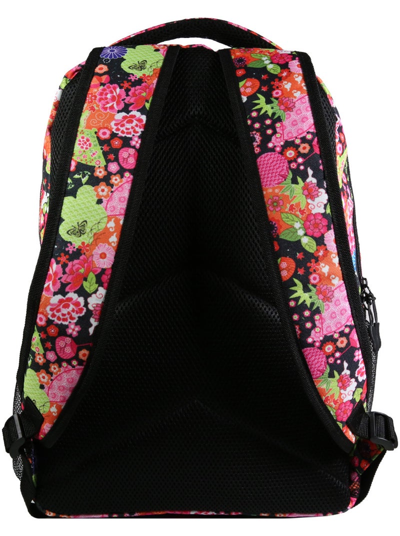 BAGTROTTER Set de sac à dos, sac gym et trousse Bagtrotter Multicolore Fleurs japonaises Multicolore - Kiabi
