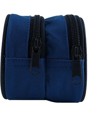 BAGTROTTER Trousse scolaire 2 compartiments Disney Le Roi Lion Simba Bleue