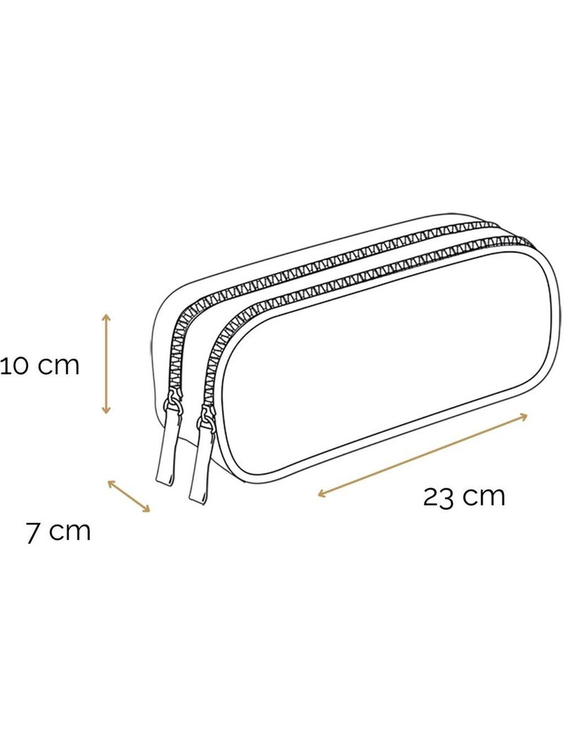 BAGTROTTER Trousse scolaire 2 compartiments Disney Mickey Bleu Bleu - Kiabi