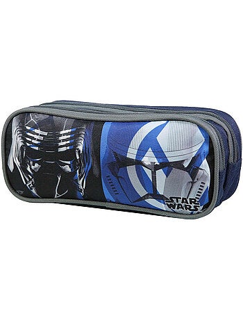 BAGTROTTER Trousse scolaire 2 compartiments Disney Star Wars Bleu