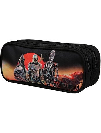 BAGTROTTER Trousse scolaire 2 compartiments Disney Star Wars / The Mandalorian Multicolore