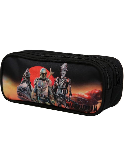 BAGTROTTER Trousse scolaire 2 compartiments Disney Star Wars / The Mandalorian Multicolore - Kiabi