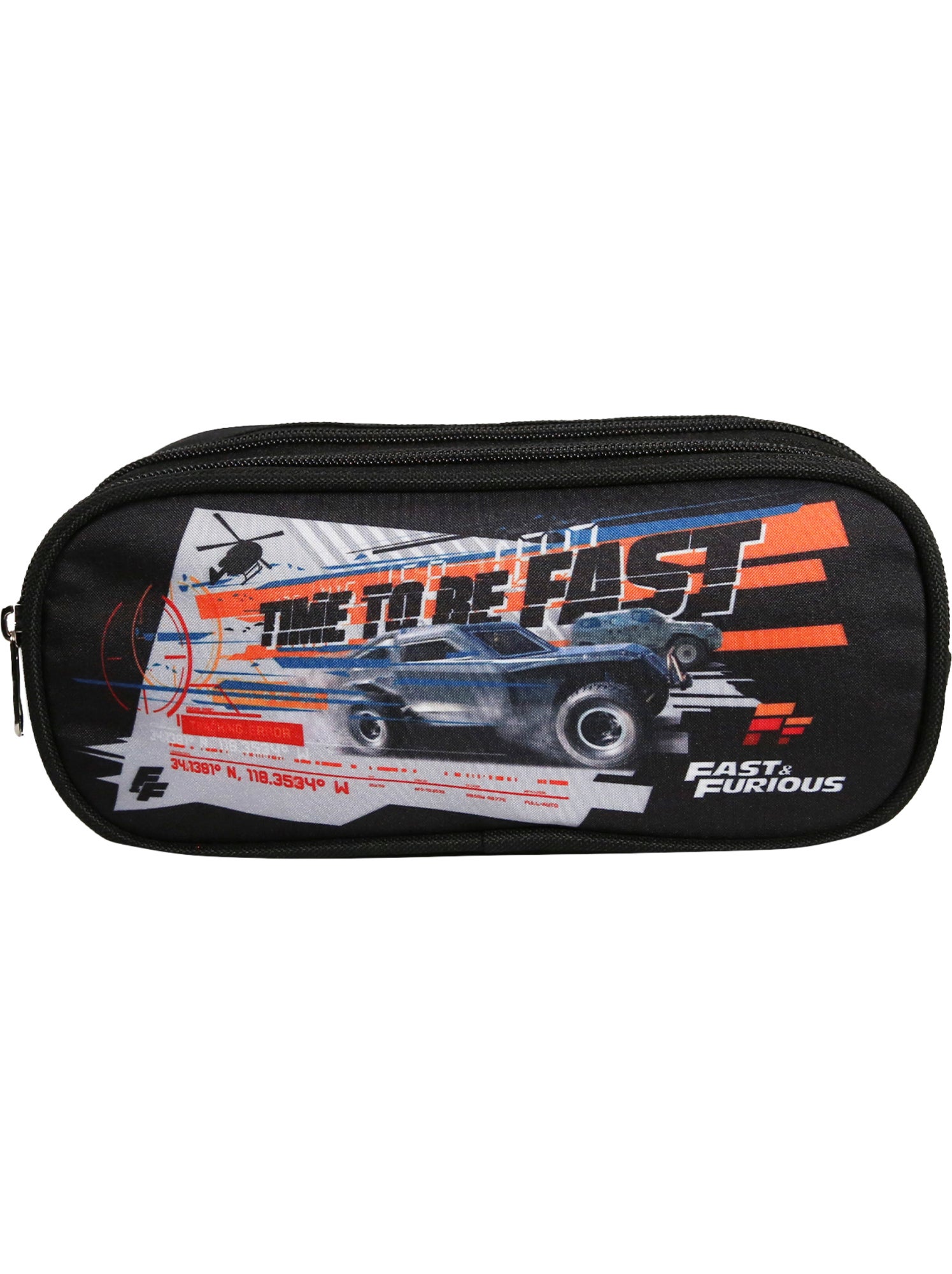 Trousse Scolaire Naruto Noir Bagtrotter - 2 Compartiments, Dimensions 23x7x10 Cm, En Polyester Résistant - 11