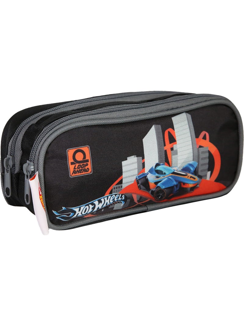 BAGTROTTER Trousse scolaire 2 compartiments Hot Wheels Multicolore Multicolore - Kiabi