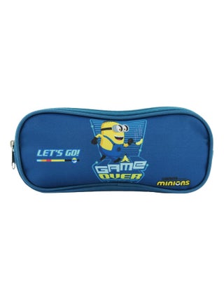 BAGTROTTER Trousse scolaire 2 compartiments Les Minions Bleu