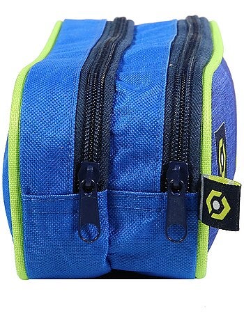 BAGTROTTER Trousse scolaire 2 compartiments Ligue 1 Football Bleue
