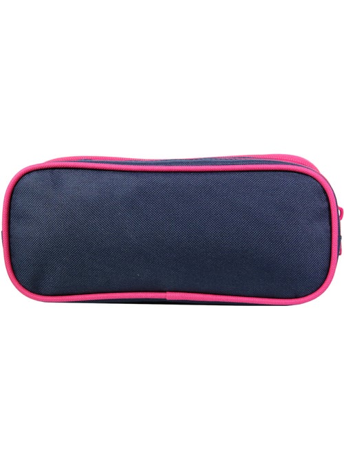 BAGTROTTER Trousse scolaire 2 compartiments Lili Lou Bleue Arc en ciel - Kiabi