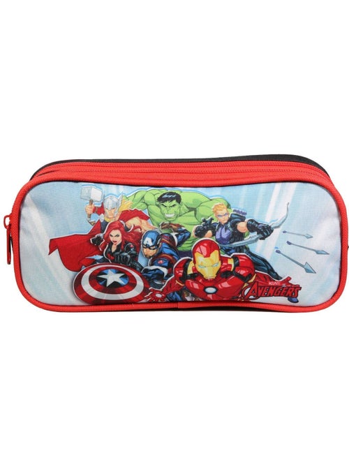 BAGTROTTER Trousse scolaire 2 compartiments Marvel Avengers Multicolore - Kiabi