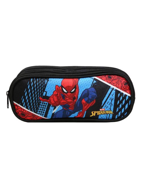 BAGTROTTER Trousse scolaire 2 compartiments Marvel Spider-Man Bleue - Kiabi