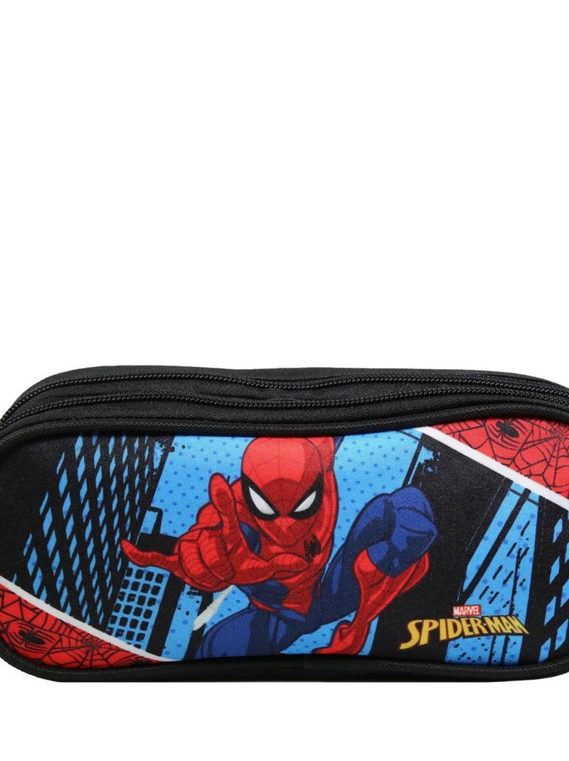 BAGTROTTER Trousse scolaire 2 compartiments Marvel Spider-Man Bleue Bleu - Kiabi
