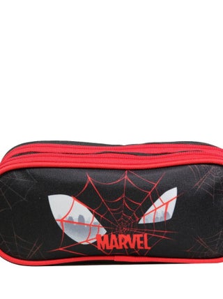 BAGTROTTER Trousse scolaire 2 compartiments Marvel Spider-Man Noire