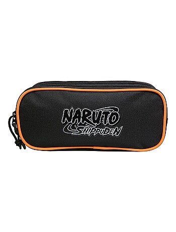 BAGTROTTER  Trousse scolaire 2 compartiments Naruto Noir