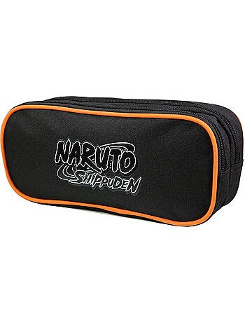 BAGTROTTER Trousse scolaire 2 compartiments Naruto Noir