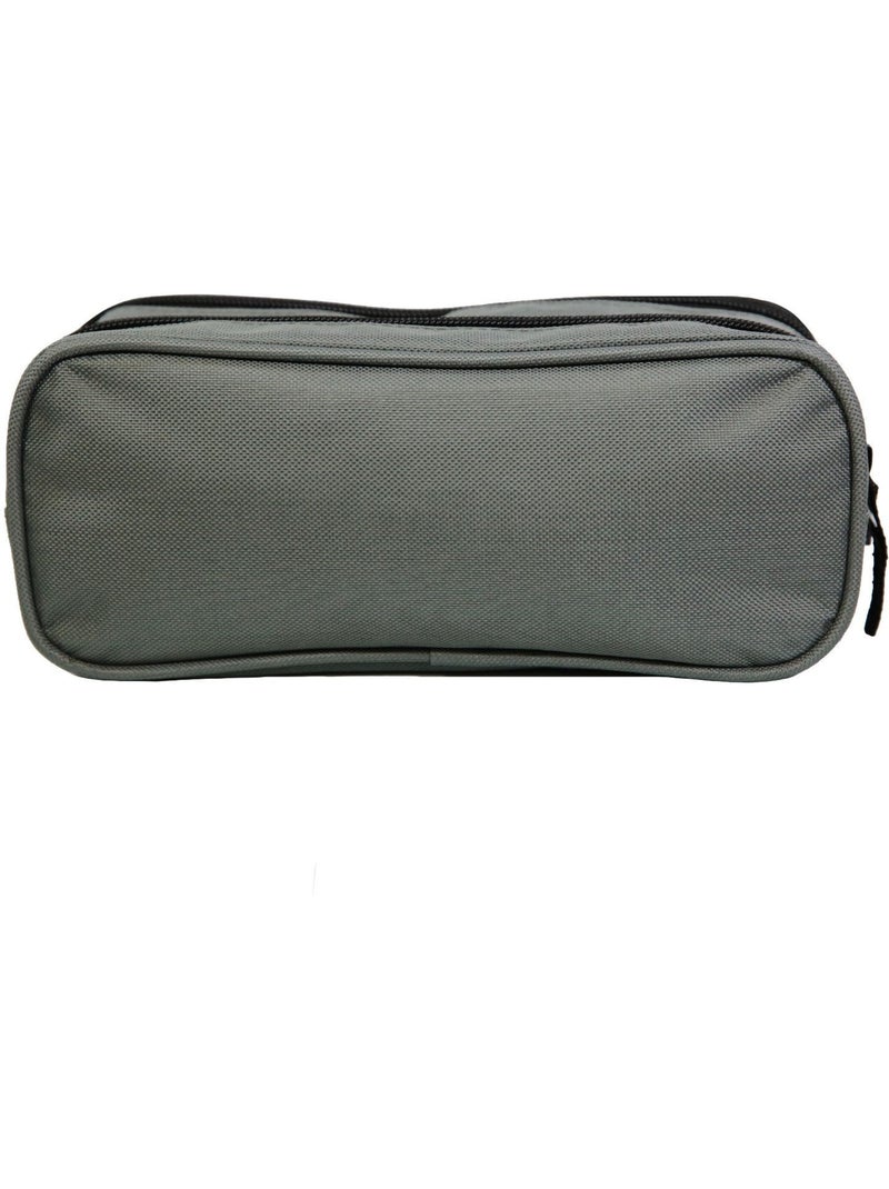 BAGTROTTER Trousse scolaire 2 compartiments Offshore Grise Gris - Kiabi