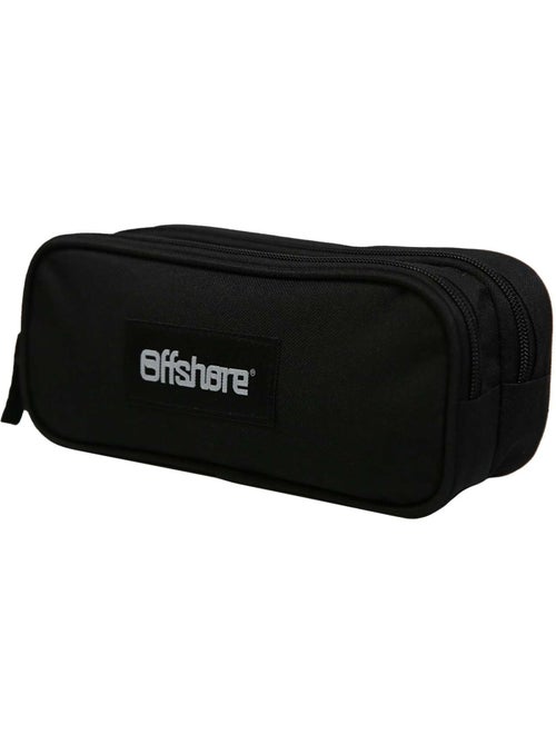 BAGTROTTER Trousse scolaire 2 compartiments Offshore Noire - Kiabi