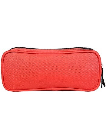 BAGTROTTER Trousse Scolaire 2 Compartiments Offshore Rouge