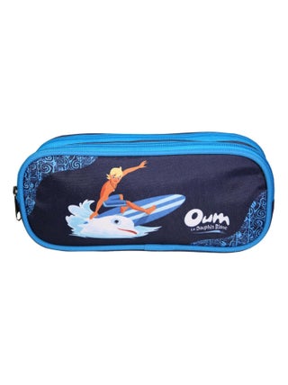 BAGTROTTER Trousse scolaire 2 compartiments Oum Le Dauphin Bleu